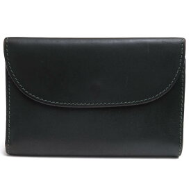 Whitehouse Cox 財布 ホワイトハウスコックス S7660 3FOLD WALLET / VINTAGE BRIDLE ヴィンテージブライドルレザー 牛革 ダークグリーン ブラック系 小銭入れあり 三つ折り 定番 【中古】