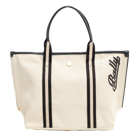 BALLY トートバッグ バリー THE CANVAS TOTE SMALL 牛革 カーフ 【中古】