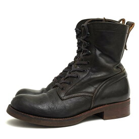 MR.OLIVE レースアップブーツ ミスターオリーブ ME504 POLISHED STEER LEATHER LACE UP LOGGER BOOTS 牛革 ベジタブルタンニン鞣し コルクソール プレーントゥ 【中古】