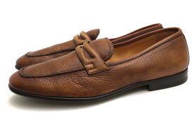 FABI コインローファー ファビ FU8874 CERVO BARON SADDLE ディアスキン 鹿革 フレックスグッドイヤー製法 ヴィンテージ加工 【中古】