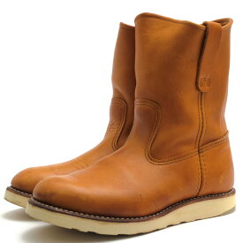 RED WING ペコスブーツ レッドウィング 9866 Irish Setter 9" Pecos ゴールドラセット セコイア Gold Russet Sequoia 牛革 グッドイヤーウェルト製法 プレーントゥ 【中古】