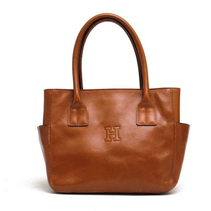 楽天市場】HIROFU ハンドバッグ ヒロフ 6992 牛革 カーフ Hロゴ 【中古 