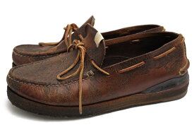 VISVIM デッキシューズ ビズビム CANOE MOC-FOLK モカシン スリッポン クレープソール 【中古】