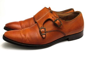 JOSEPH CHEANEY & SONS ビジネスシューズ ジョセフ チーニー Tiverton Double Buckle Monk Shoe ティバートン 牛革 ダブルモンクストラップ グッドイヤーウェルト製法 プレーントゥ 【中古】