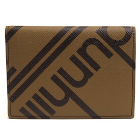 Dunhill 財布 ダンヒル 19F2470SC001 Folded Pass Case Wallet LUGGAGE ラゲージキャンバス コンパクトウォレット 小銭入れなし 札入れ 二つ折り 【中古】