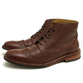 COLE HAAN レースアップブーツ コールハーン C13592 Willams Welt Boot 2 BOURBON 牛革 ストームウェルト ウイングチップ 【中古】