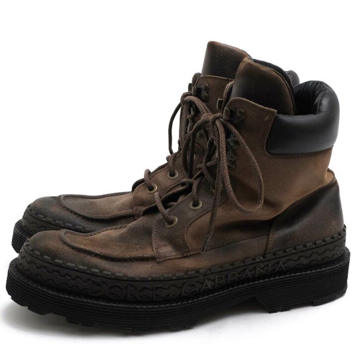 楽天市場】DOLCE＆GABBANA マウンテンブーツ ドルガバ CA2775 ヌバック 