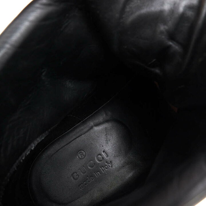楽天市場】GUCCI ワークブーツ グッチ 101744 STIVALETTO SUO GOMMA 