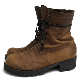 OURET レースアップブーツ オーレット OR000-1089 BACHETTA OIL NUBUCK LACE UP BOOTS バケッタレザー 牛革 プレーントゥ Vibramソール 【中古】