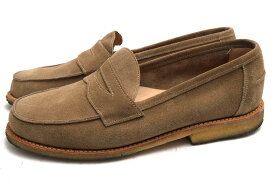 SANDERS コインローファー サンダース 1807DLS Unlined Saddle Loafer 牛革 アンラインド仕様 スリッポン クレープソール グッドイヤーウェルト製法 【中古】