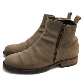 BELSTAFF サイドジップブーツ ベルスタッフ 77800266 GLOUCESTER BOOTS グロスターブーツ カーフスキンスエード 牛革 プレーントゥ 【中古】