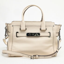 COACH ハンドバッグ コーチ F37439 ソフトスワッガー27 キャリーオール SWAGGER ソフト グレインレザー 牛革 2WAY ショルダーバッグ 【中古】