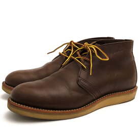RED WING チャッカブーツ レッドウィング 8596 WORK CHUKKA ワークチャッカ DARK CHOCOLATE CACHE グッドイヤーウェルト製法 Vibramソール プレーントゥ 【中古】