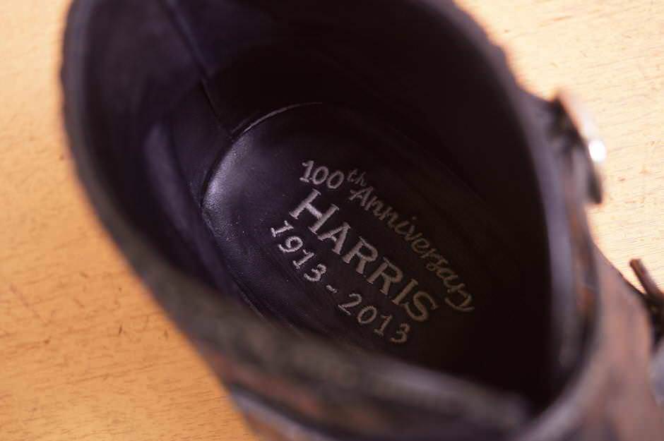 HARRIS ブーツ ハリス 652 100th Anniversary Special Edition Croc Boots クロコダイル  チャッカブーツ ダブルモンク 【中古】 | ブランディング