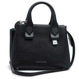 Michael Kors ハンドバッグ マイケルコース ROLLINS ローリンズ スモールサッチェル ペブルドレザー 牛革 2WAY ショルダーバッグ シボ革 シュリンクレザー フォーマルバッグ 冠婚葬祭 【中古】