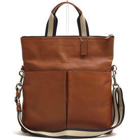 コーチ/COACH/F71722 FOLDOVER TOTE IN SMOOTH LEATHER サリバン スムースレザーフォルドオーバー トートバッグ 【中古】