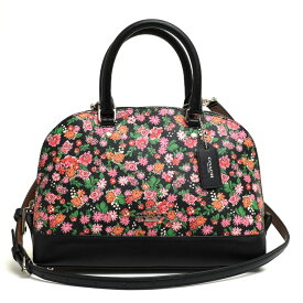 コーチ/COACH/F57621 Mini Sierra Satchel In Posey Cluster Floral Print Coated Canvas ミニ シエラ サッチェル ポージー クラスター フローラル プリント ハンドバッグ 【中古】