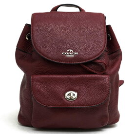 コーチ/COACH/F37621 Mini Billie Backpack In Pebble Leather ビリー ミニ バックパック リュック 【中古】