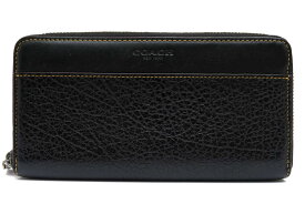 コーチ/COACH/F12130 Accordion Zip Around Wallet Textured Leather アコーディオン ジップ 長財布 【中古】