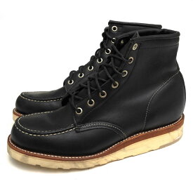 チペワ/CHIPPEWA/25061 6 inch MOC BOOTS RETRO BLACK ワークブーツ 【中古】