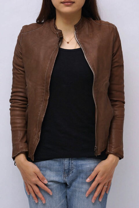 楽天市場】シシ/Sisii/シングルレザーライダース ライダース 【中古  