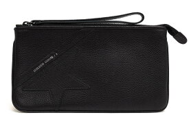 ゴールデングース/Golden Goose/G36WA884.A1 Star Wrist clutch bag in grained leather セカンドバッグ/クラッチバッグ 【中古】