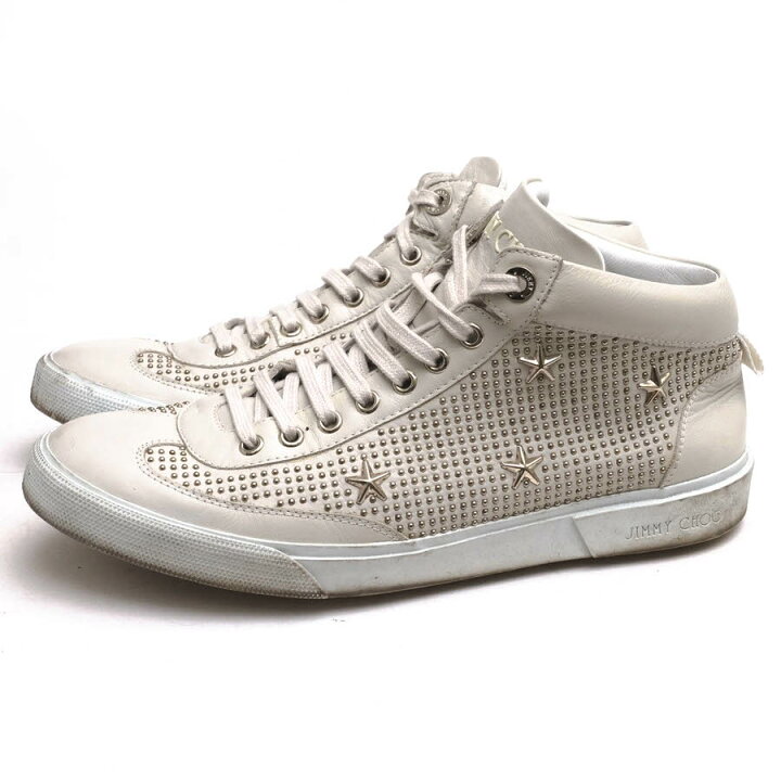 JIMMY CHOO(ジミーチュウ) VARLEY スタッズレザースニーカー（ジミー 