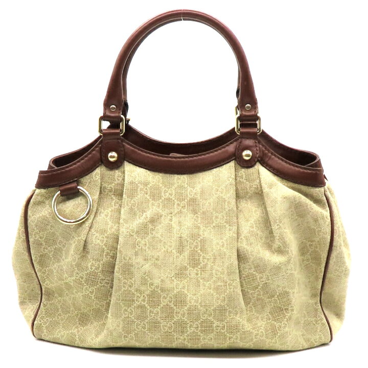 楽天市場】【本物保証】GUCCI グッチ GGキャンバス スーキートート 