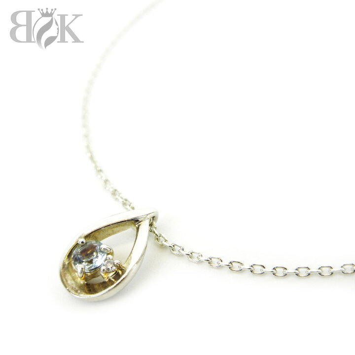 楽天市場】美品 4℃ ヨンドシー ティアドロップ ネックレス SILVER刻印 