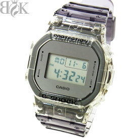 極美品 カシオ G-SHOCK DW-5600SK メンズ 腕時計 デジタル タフソーラー スケルトン シルバー グレー系 動作品 〓 【中古】