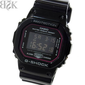 カシオ G-SHOCK 5600シリーズ ラバーズコレクション DW-5600SLV メンズ 腕時計 デジタル クォーツ 黒 ブラック 動作品 CASIO 〓 【中古】