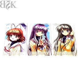 外観美品 劇場版CLANNAD -クラナド- テレホンカード テレカ 50度数 3枚 古河渚 藤林杏 坂上智代 Key 〓 【中古】