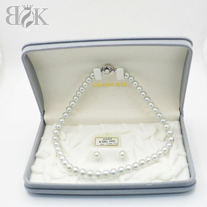 楽天市場】田崎 TASAKI パールネックレス 約43.2g 全長：約44cm 直径 