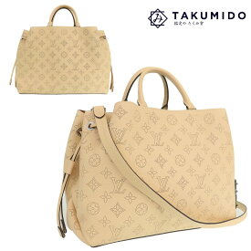 ルイヴィトン 2WAYバッグ ベラ トート 中古 M59203 モノグラム マヒナ クレーム レザー LOUIS VUITTON 【中古】 | ブランド チェーン パンチング ビトン 肩掛け 斜め掛け バック レディース 中古A