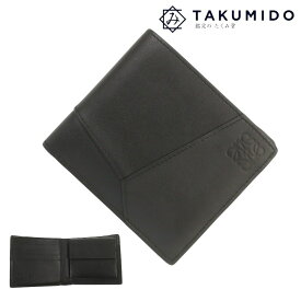 ロエベ 二つ折り財布 パズル バイフォールド コインウォレット 中古 ブラック レザー LOEWE 【中古】 | メンズ ファッション サイフ シンプル ブランド小物 ランクAB