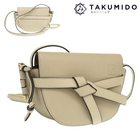 ロエベ ショルダーバッグ ゲートバッグ ミニ 中古 ベージュ レザー LOEWE 【中古】 | レディース バック 鞄 ファッション カバン ブランド SAランク