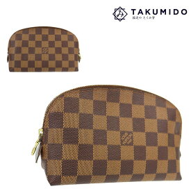 ルイヴィトン 化粧ポーチ ポシェット コスメティック 中古 N47516 ダミエ エベ LOUIS VUITTON 【中古】 | ブラウン 小物入れ レディース ファッション 小物 女性 LV ビトン ブランド Aランク