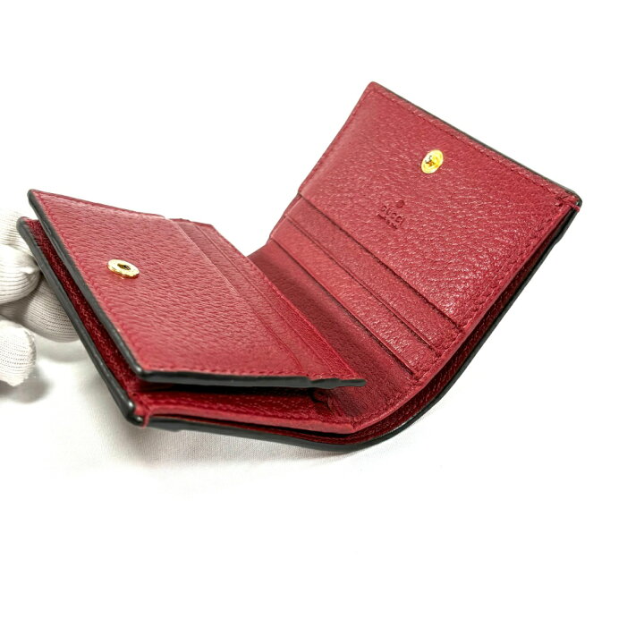 楽天市場】GUCCI グッチ 二つ折り財布 GGマーモント オフィディア  