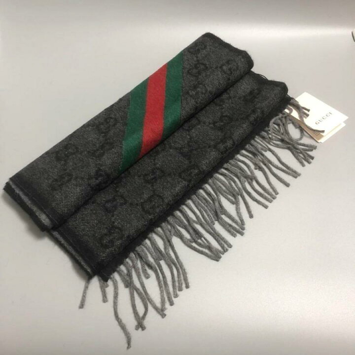 楽天市場】未使用品 GUCCI グッチ マフラー シェリーライン GG柄  