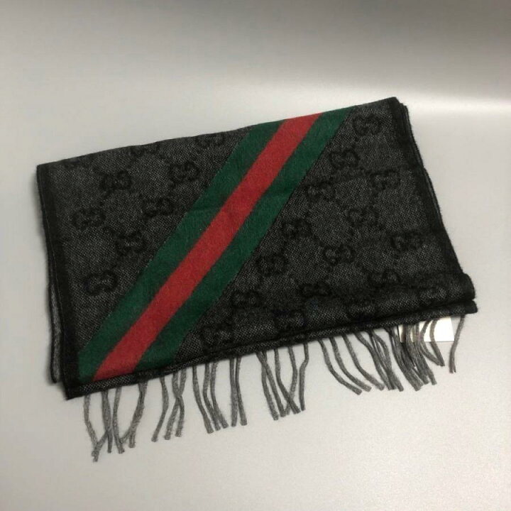 楽天市場】未使用品 GUCCI グッチ マフラー シェリーライン GG柄 