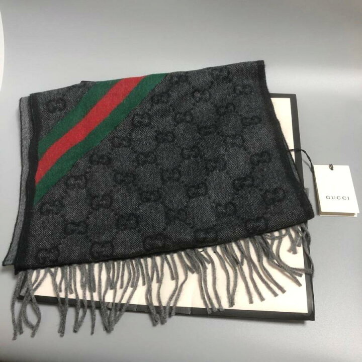 楽天市場】未使用品 GUCCI グッチ マフラー シェリーライン GG柄  