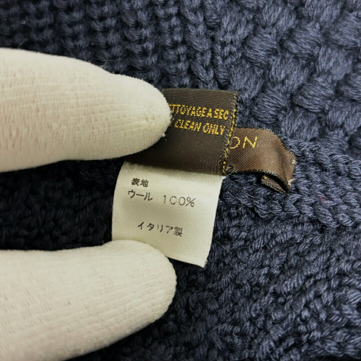 楽天市場】LOUIS VUITTON ルイヴィトン マフラー ダミエ 太編み 格子柄  