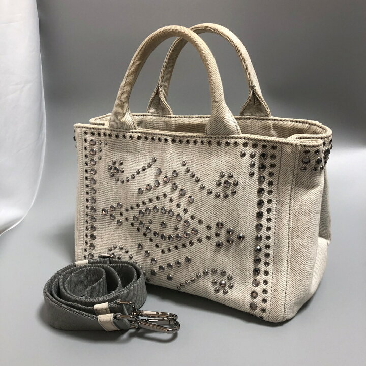 楽天市場】PRADA プラダ CANAPA カナパ トートバッグ 2WAY ショルダー
