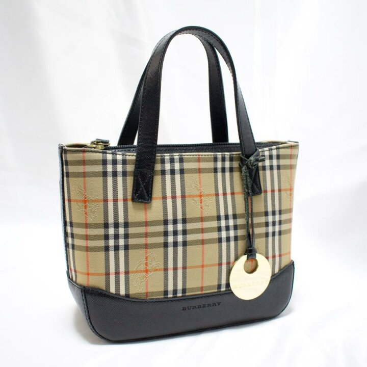 楽天市場】BURBERRY バーバリー チェック柄 ノバチェック ミニトート  