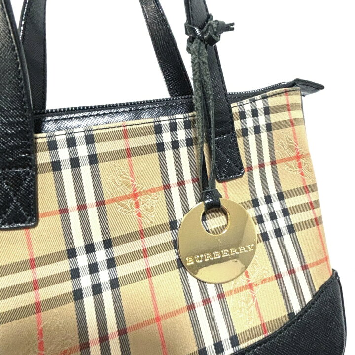 楽天市場】BURBERRY バーバリー チェック柄 ノバチェック ミニトート  