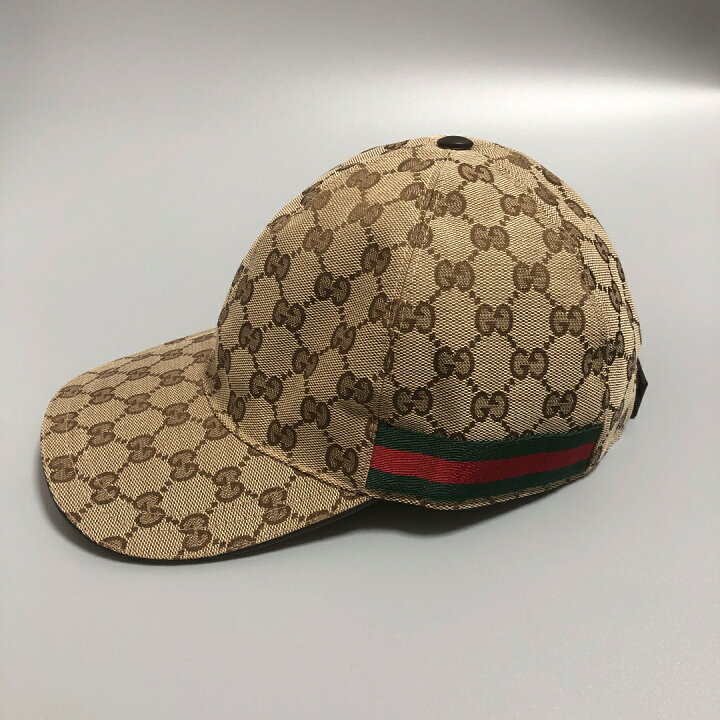 楽天市場】GUCCI グッチ GGキャンバス キャップ 帽子 200035 ウェブ 