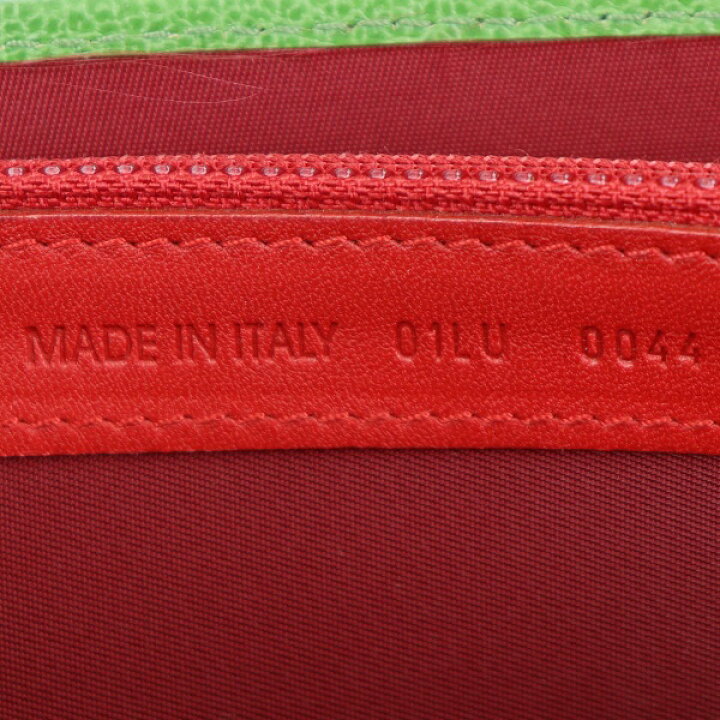 楽天市場】Bランク ディオール 二つ折り長財布 トロッター グリーン  