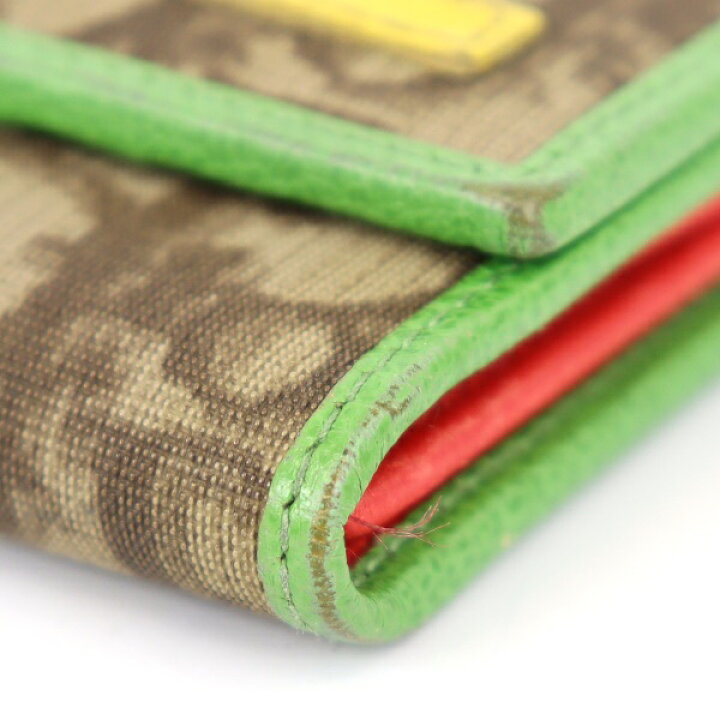 楽天市場】Bランク ディオール 二つ折り長財布 トロッター グリーン  