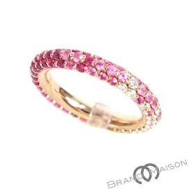 新品同様【ポンテヴェッキオ】エテルノ/サファイヤ ダイヤモンドリング/K18PG/6号/3.8g/アクセサリー/イエロ－ゴールド/Ponte Vecchio【中古】