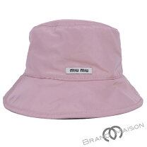楽天市場】miumiu バッグ（カラーピンク）（レディース帽子｜帽子  